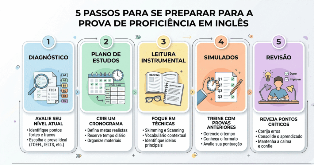Passo a passo para prova de proficiência em inglês para mestrado